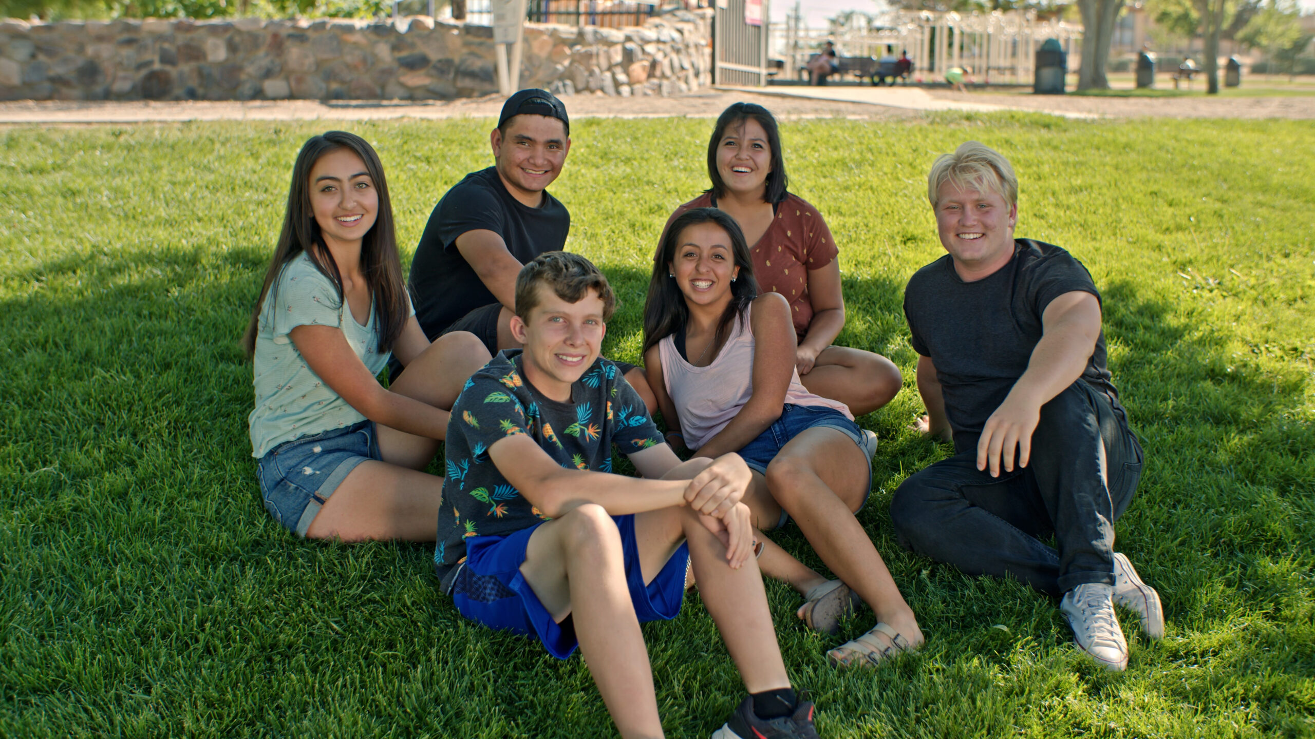C016_02070751_C037.mp4.07_51_02_13.Still001 Teenagers in a group smiling